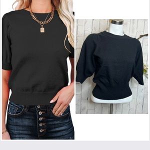 NWT BB DAKOTA Steve Madden Black Sweater